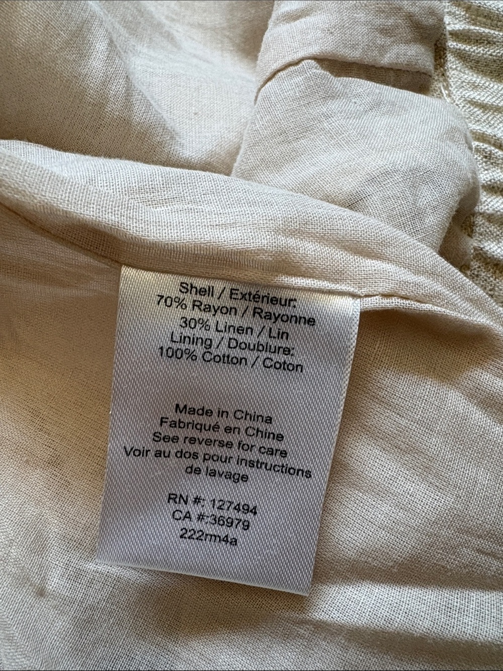 Heartloom Natural Beige Linen-Blend Belted Romper Medium - Picture 8 of 8